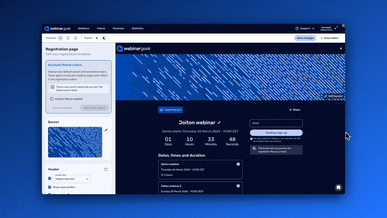Showcase Channels on your registration page