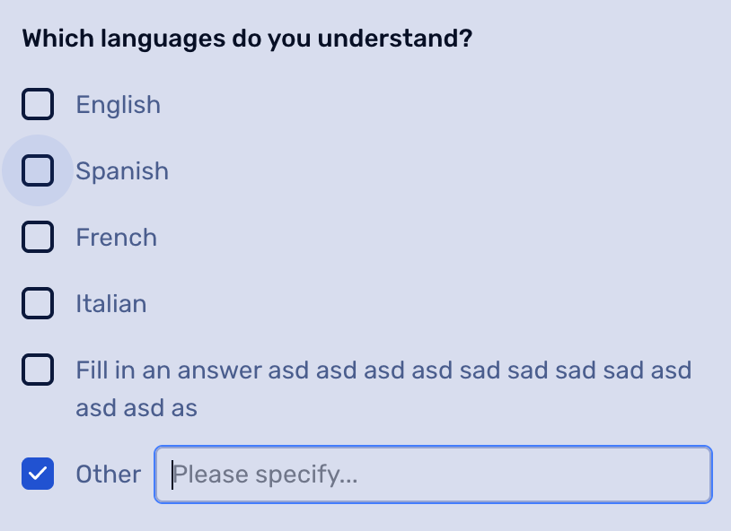More flexible poll answers